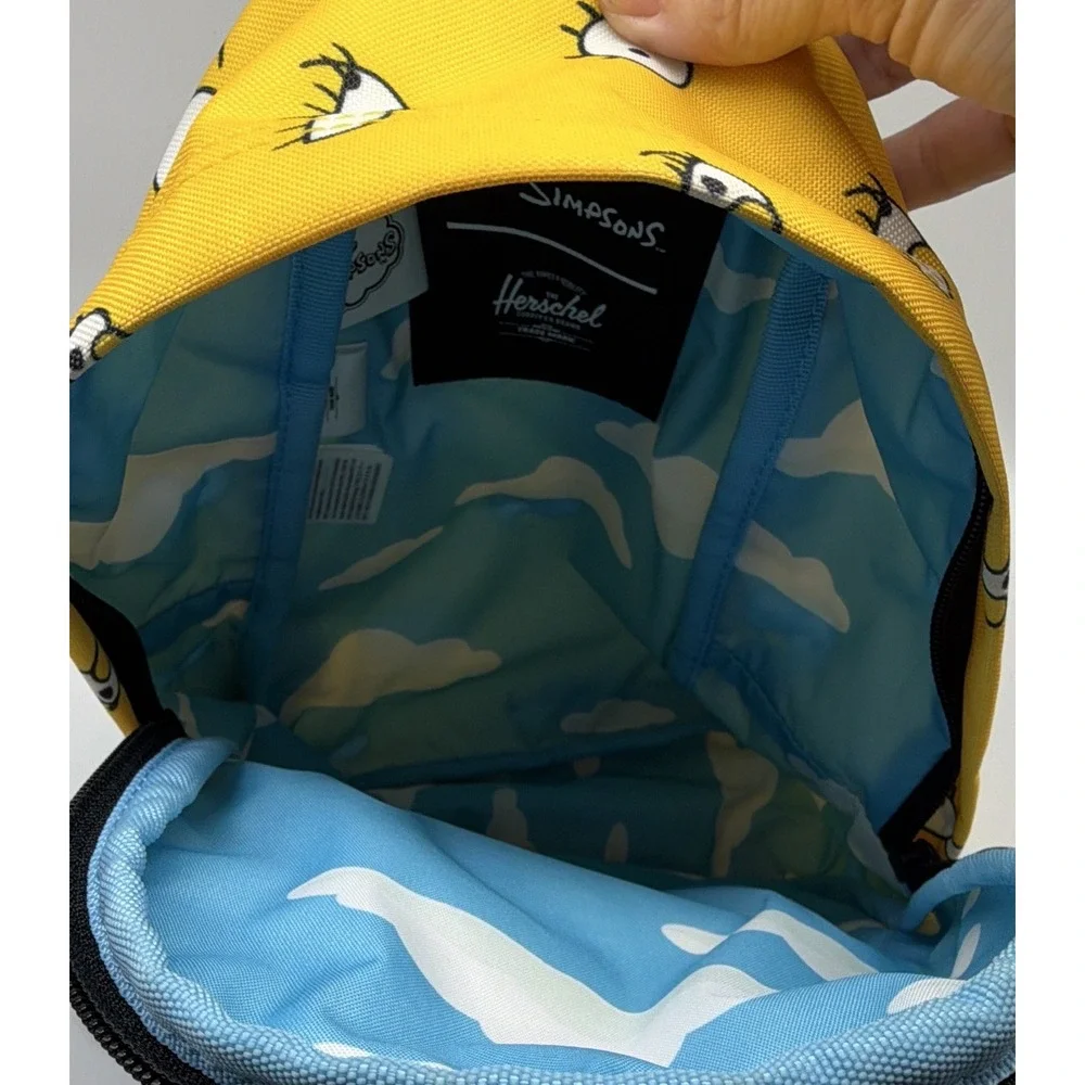 Herschel x The Simpsons Lisa Mini Backpack Allover Print Yellow Adjustable